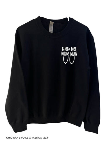 Crew neck noir HUMAIN - Check mes totons mous