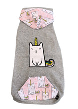 Load image into Gallery viewer, Camisole capuche - Chat licorne