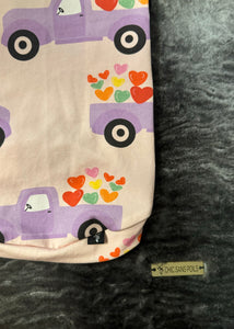 Long Hooded Sweater - Love Truck