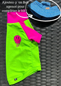 UV Protection SPF 50+ - Retro Neon Green &amp; Pink