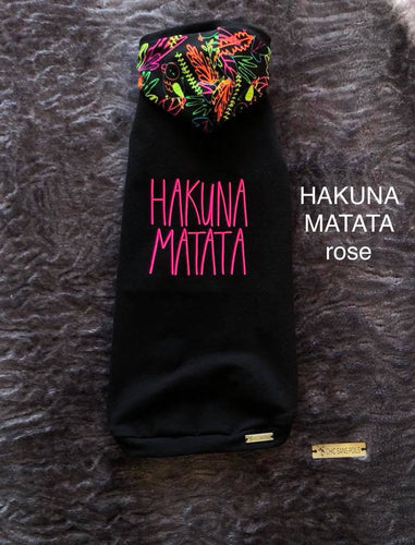 Camisole capuche PRÊT À PARTIR - Hakuna Matata Rose