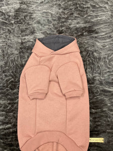 Hoodie manches longues - VIEUX ROSE