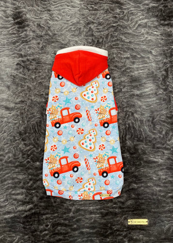 Long Hooded Sweater - Candy Trucks