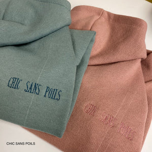 Hoodie manches longues - VIEUX ROSE