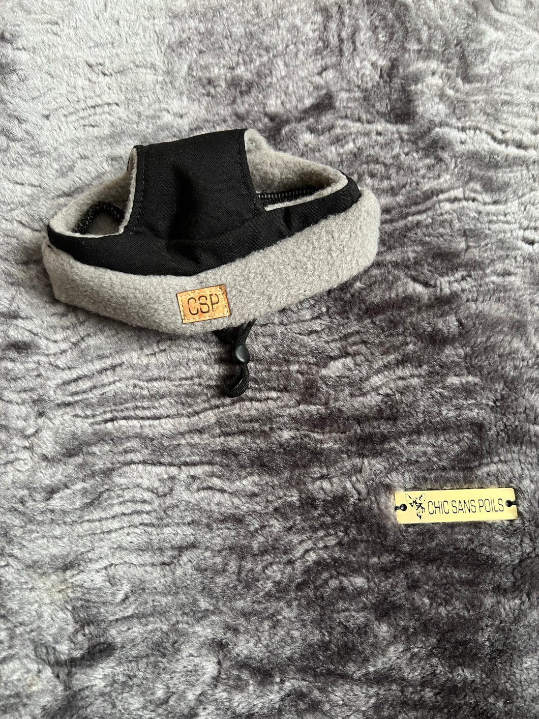 Fisherman Beanie - Gris & noir (assortit kiwi)